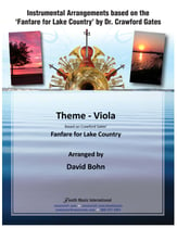 Theme - Viola - based on the Fanfare for Lake Country  P.O.D cover